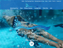 Tablet Screenshot of cardiganswimmingpool.co.uk